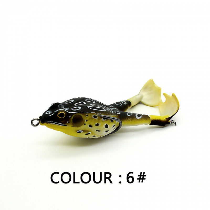 Topwater Fishing Lure Double Propeller Frog Soft