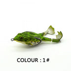 Topwater Fishing Lure Double Propeller Frog Soft