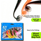 Complete Fishing Lure Kit, Lead Jig Head Hooks & T‑Tail Soft Plastic Worms, Freshwater Wild Fishing Baits for Bass, Mandarin Fish, Snakehead