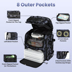Fishing Backpack 42L with Rod Holders & 16 Pockets
