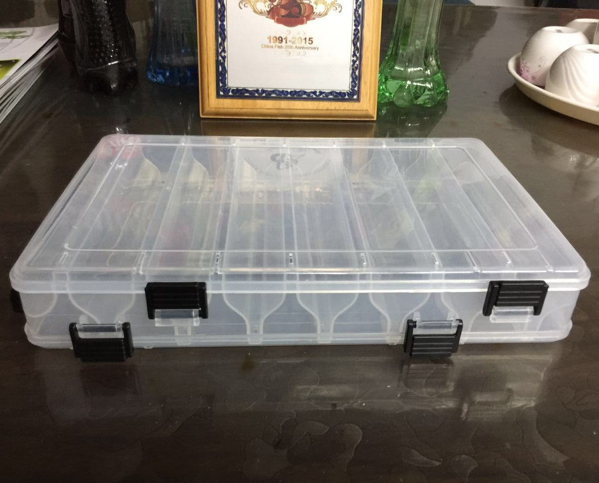Double Layer Double Sided Fishing Tackle Box