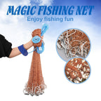 Saltwater Casting Net Set with Fish Basket – 12-Foot Diameter, 0.12" Mesh, Heavy-Duty Zinc-Plated Lead Sinkers for Rapid Sinking – American-Style Fishing Net Ideal for Pier, Beach & Surf Fishing