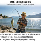 MSIZNX Trout Fishing Lures Kit - 5PCS Micro Finesse Lure Set - Tungsten Weighted Slow Sinking Glide Baits for Bass Panfish Crappie - All Water Column Freshwater Fishing Bait for Lake & River