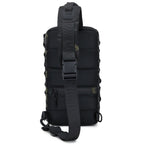 MOLLE Shoulder Bag – Large Capacity Tactical Chest Pack, Waterproof Nylon EDC Crossbody Bag for Hiking, Cycling, Fishing & Camping, Multi-Compartment, Adjustable Strap