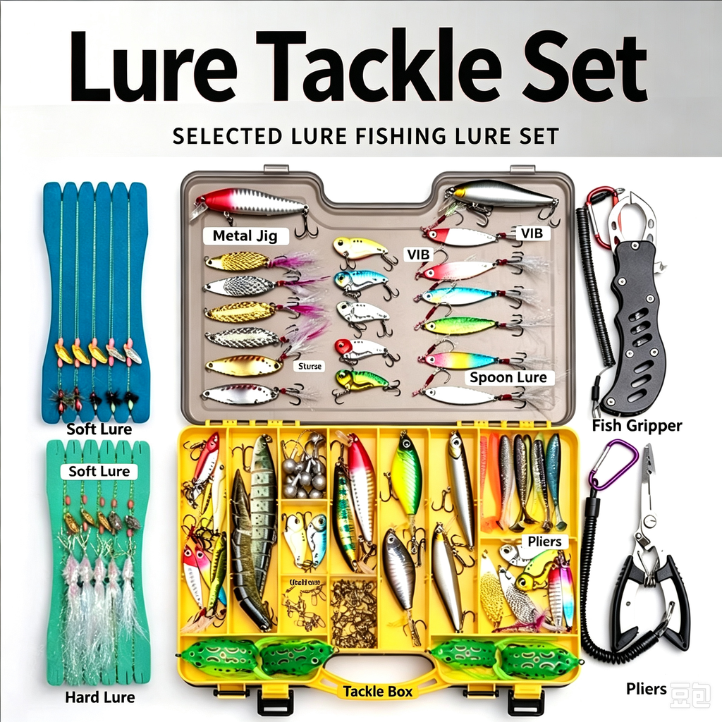 All‑in‑One Freshwater Fishing Lure Kit | Minnow VIB Spinner Spoon Soft Bait Metal Jig for Predator Fish