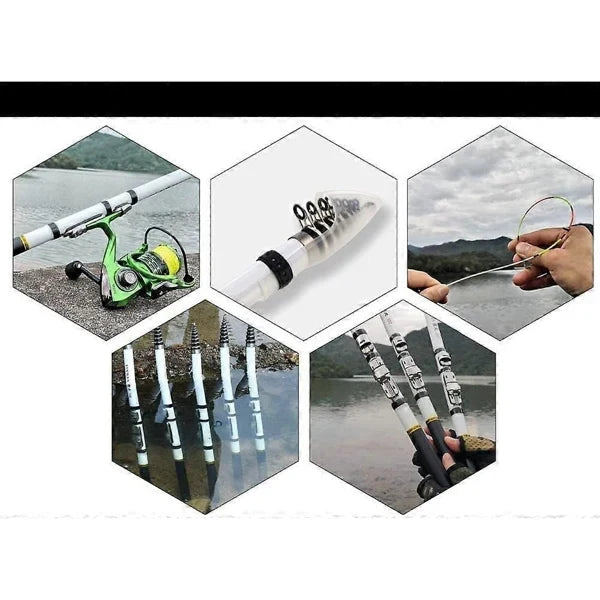 Spinning Rod Rock Fishing Carbon Fiber Mini Telescopic Portable 1.8M