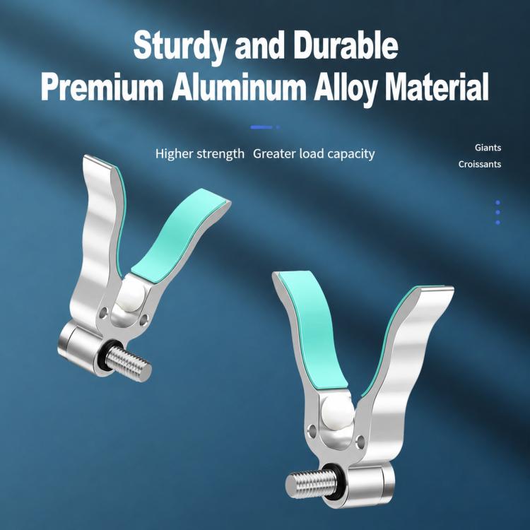 Aluminum Alloy Big Fish U Shape Rod Rest Head Rotatable Roller Fishing Pole Holder