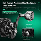 Digital Display Line Counter Baitcasting Reel Magnetic Brake Fishing Reel with Drag Click Alarm, Single-Handle Left Hand, Single-Handle Right Hand, Dual-Handle Left Hand, Dual-Handle Right Hand