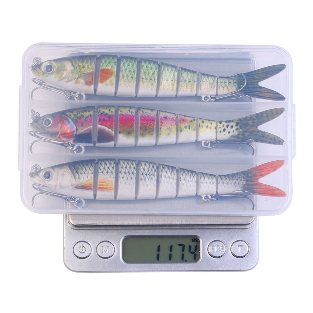 Classic Multi‑Joint Hard Fishing Lure, 27g Bionic Segmented Swimbait, Plastic Artificial Hard Bait Fishing Tackle Set