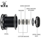 WPE 8000 CS‑09 Series Carp Spinning Reel, Metal Spool & Handle, PA Body, 9+1 BBs Saltwater Freshwater Fishing Reel