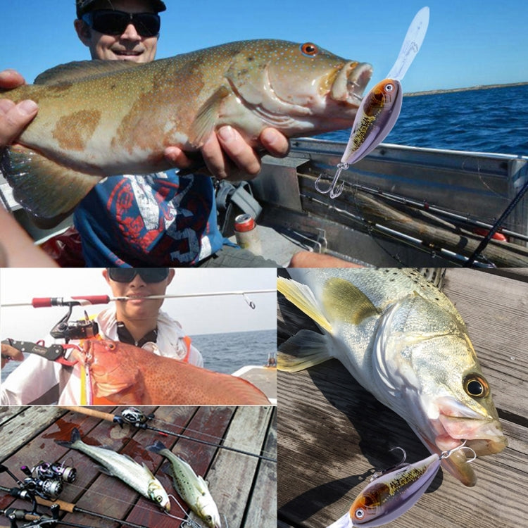 HENGJIA 6# 12cm Realistic Color Rock Plastic Hard Baits Fishing Lures Fishing Tackle Baits, Random Color Delivery, 4#