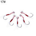 5pcs / Pack HENGJIA 17# Tied Wire Iron Hook Deep Sea Fishing Hook, 17#