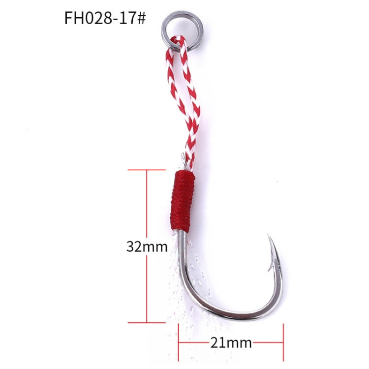 5pcs / Pack HENGJIA 17# Tied Wire Iron Hook Deep Sea Fishing Hook, 17#