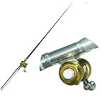 Pen Style Fishing Rod, Flywheel Silver, Flywheel Gold, Circle Pulley Gold