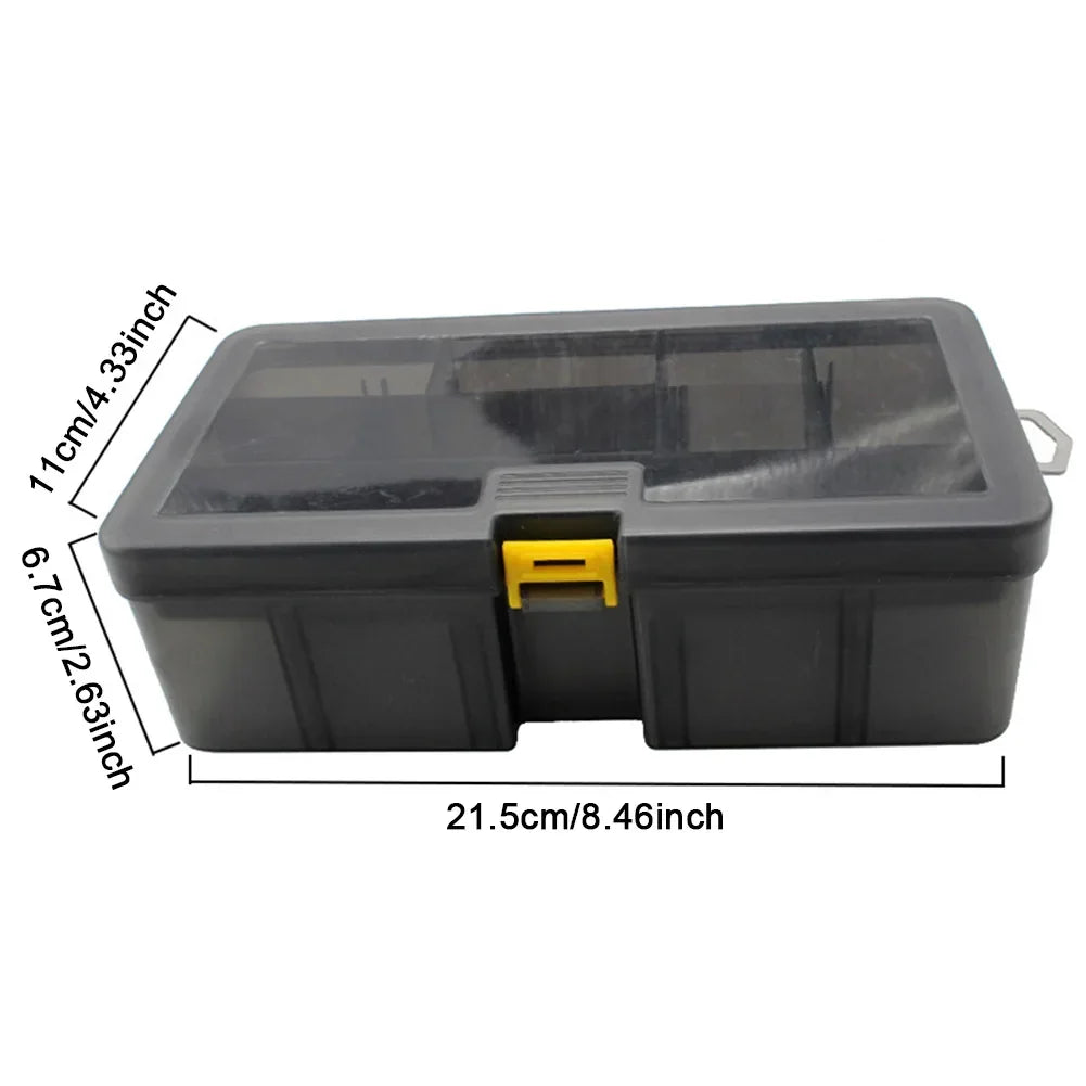 Double Layer Fishing Box Waterproof Plastic Lure Adjustable Dividers