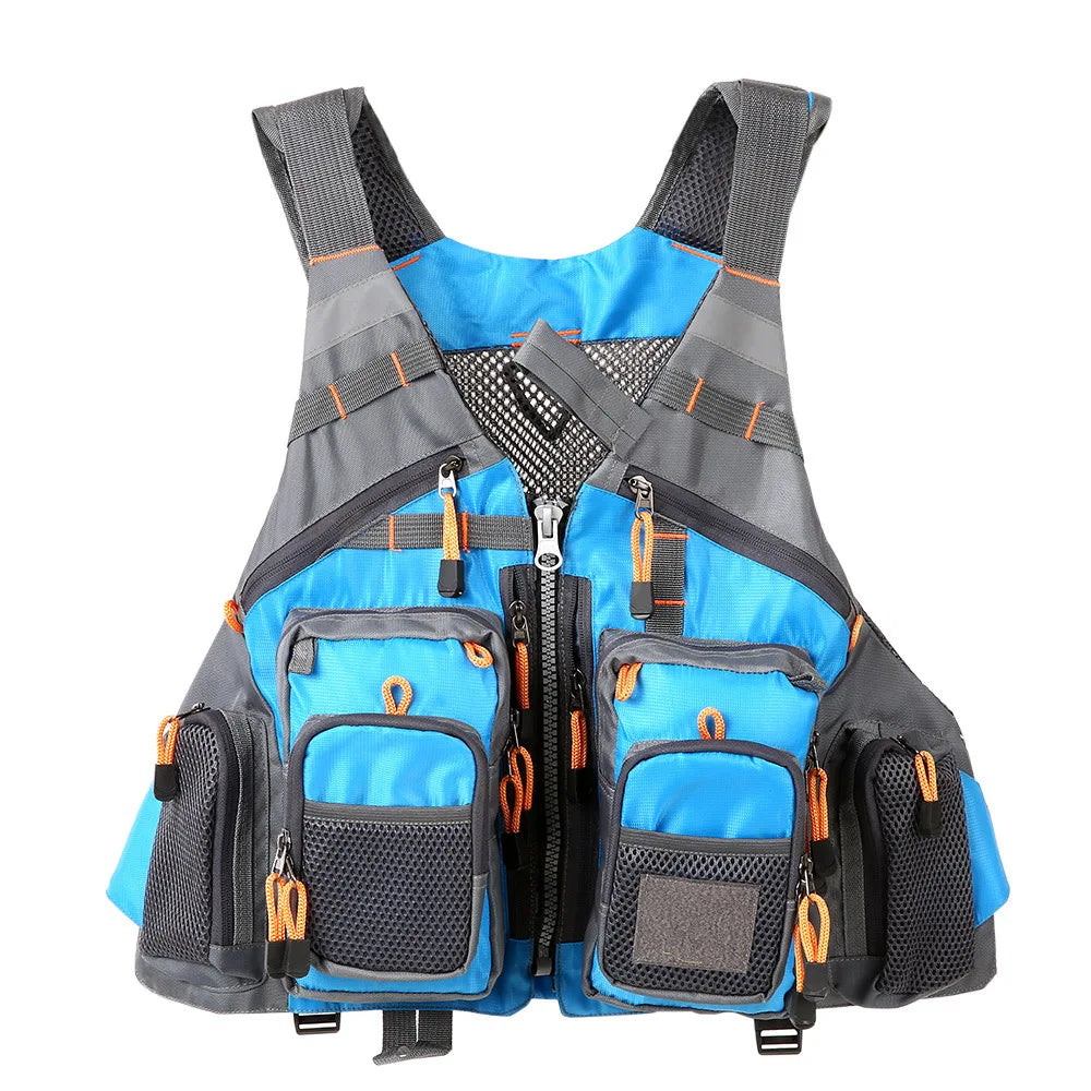 Breathable Fishing Life Vest | 11-Pocket 209 lb Flotation Jacket