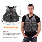 Breathable Fishing Life Vest | 11-Pocket 209 lb Flotation Jacket