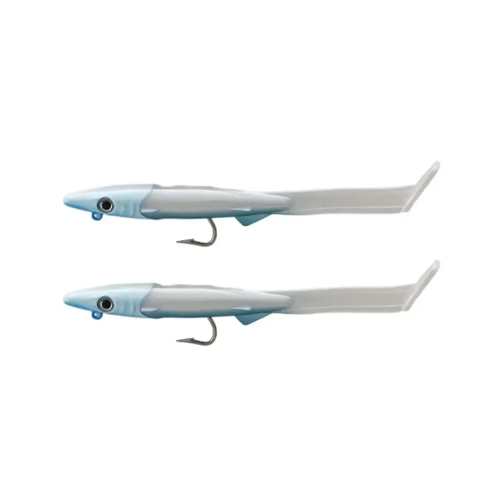 Soft Fishing Lures Kit – Eel Bait with VMC Hook, 12cm 26g (2-Pack)