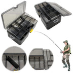 Double Layer Fishing Box Waterproof Plastic Lure Adjustable Dividers