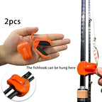 2-Pack Quick-Attach Fishing Rod Clips – One-Hand Holder