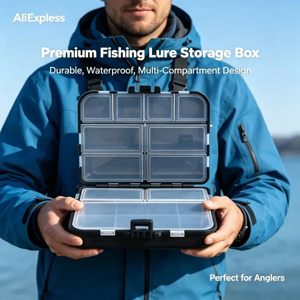Fishing Accessories Storage Box Double Sided Bait Hook Carp Luya Gear
