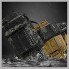 Fishing Tackle Backpack & Crossbody Bag with Rod Holder