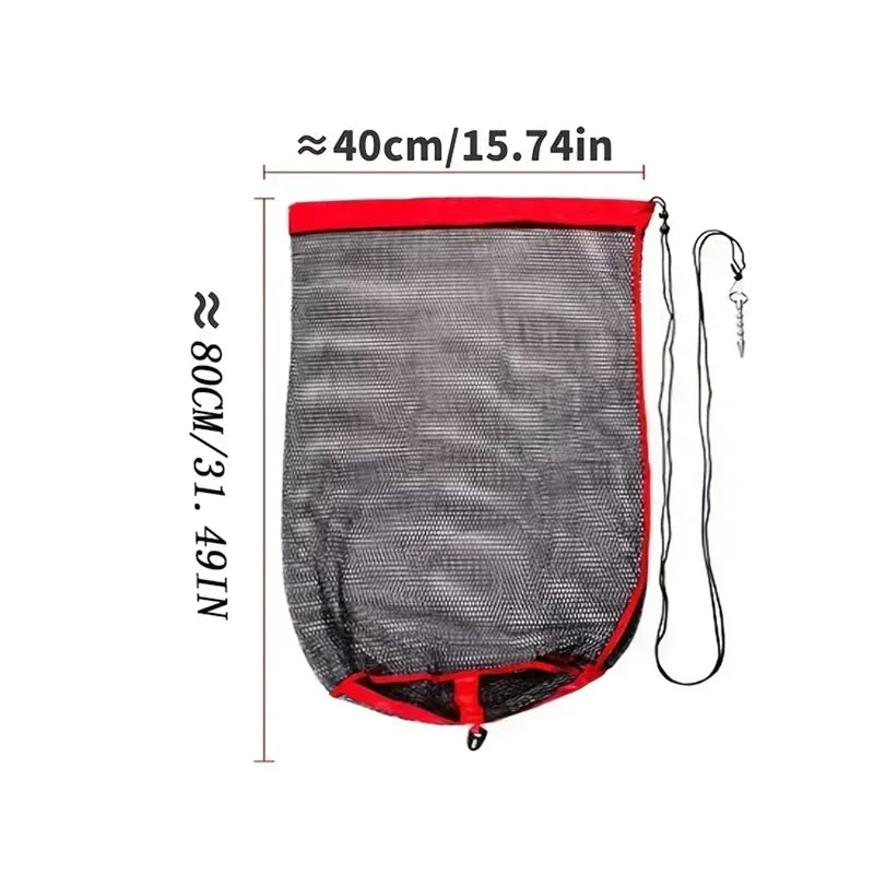 Collapsible Live Fish Net Bag | Crayfish Shrimp Eel Trap