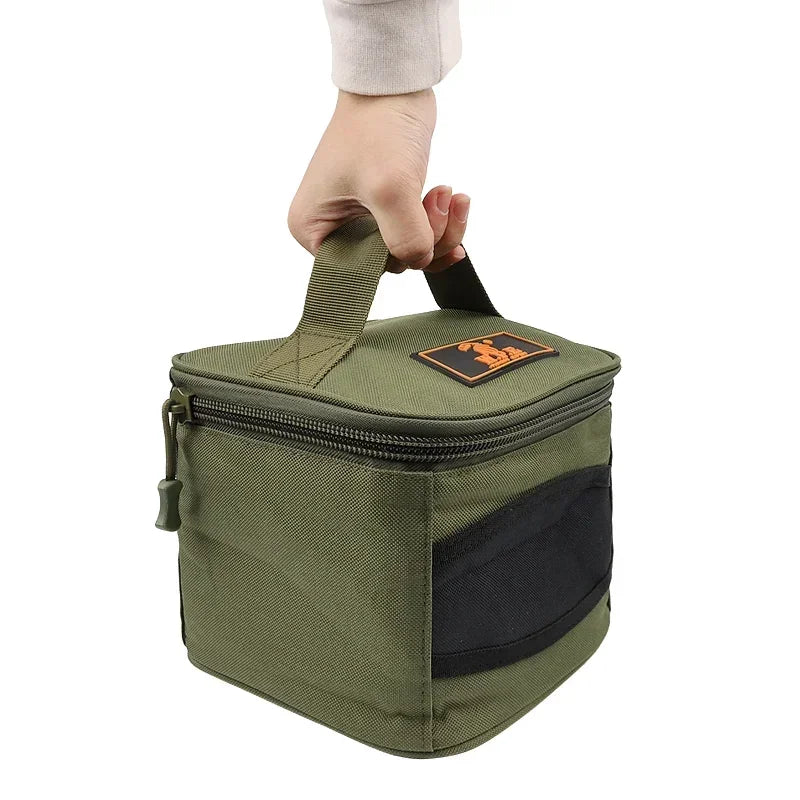 2026 Durable Oxford Fabric Reel Bag Universal Portable Green Tackle