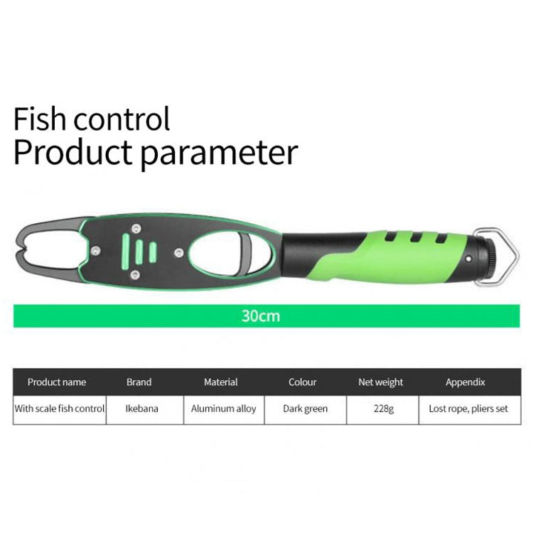 Multifunctional Fish Control Device Aluminum Alloy Lengthened Road Sub Pliers, With Scale Fish Control Device (Grass Green), With Scale Fish Control Device (Blue)