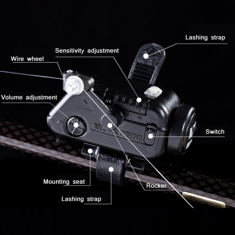 DEDAO A2 Sea Pole Fishing High Sensitivity Electronic Alarm With Light, DEDAO A2