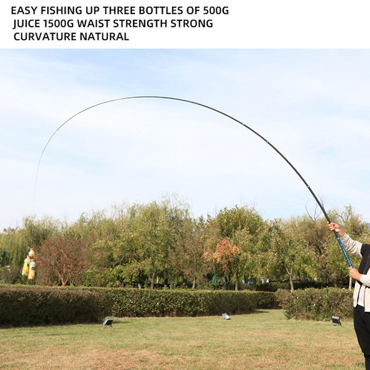 Carbon Short Section Fishing Rod Short Section Positioning Handle Rod, 3.6m, 4.5m, 5.4m, 6.3m
