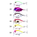 4 PCS HENGJIA CB051 4cm / 5.2g Small Fat Lure Bait, 1, 2, 3, 4, 5, 6
