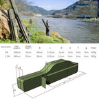 LEO 27746 Folding Fishing Rod Bag Long Fishing Gear Soft Bag, Length:, 1.5m Black
