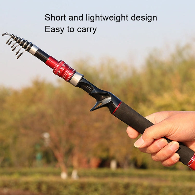 Telescopic Lure Rod Mini Fishing Rod Portable Fishing Tackle, 1.5m, 1.8m, 2.1m, 2.4m