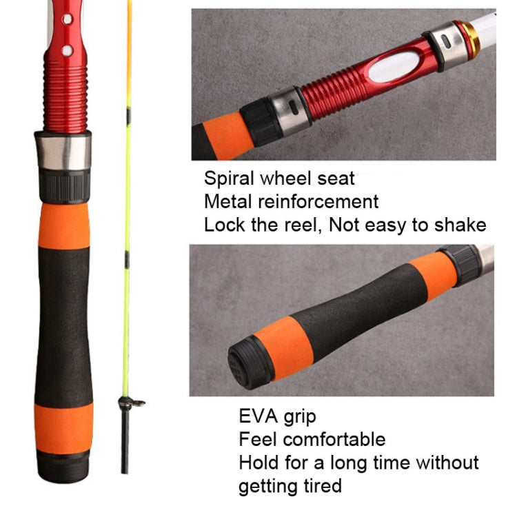 Soft Tailed Small Rod Retracting Short Raft Fishing Rod, 1.8m, 2.1m, 2.4m, 2.7m, 3.0m