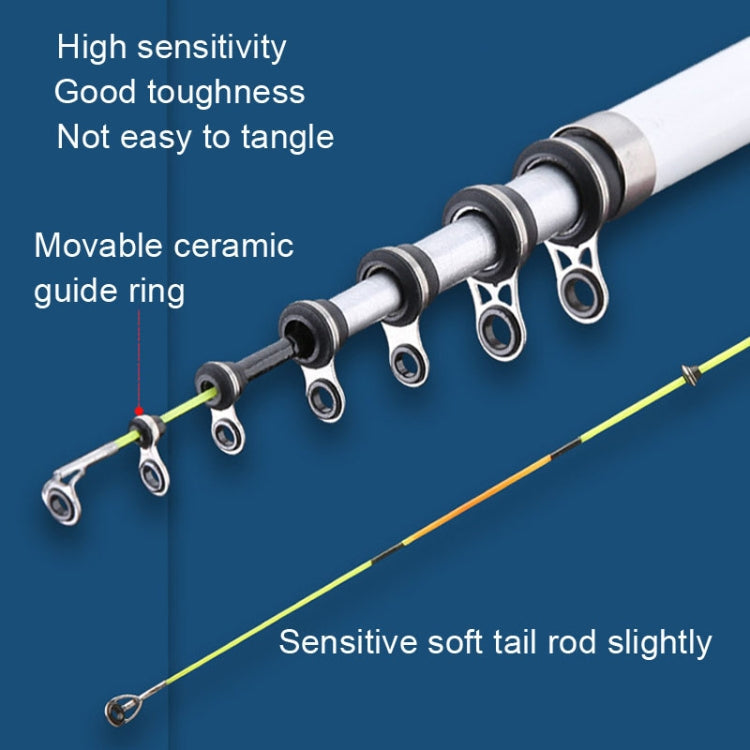 Soft Tailed Small Rod Retracting Short Raft Fishing Rod, 1.8m, 2.1m, 2.4m, 2.7m, 3.0m