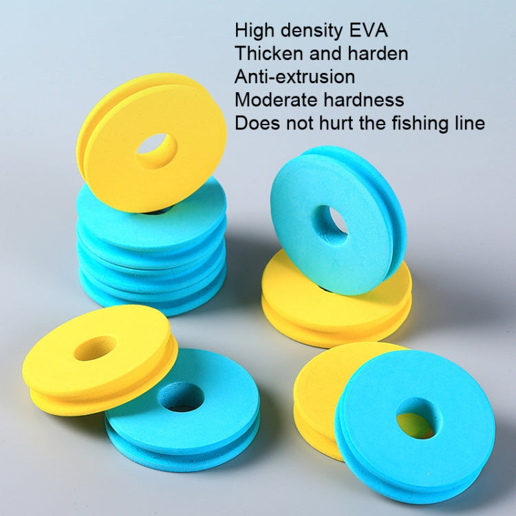 20pcsZX07 Foam Main Spool Reinforced Reel Fishing Supplies, Foam Main Spool Blue, Foam Main Spool Yellow