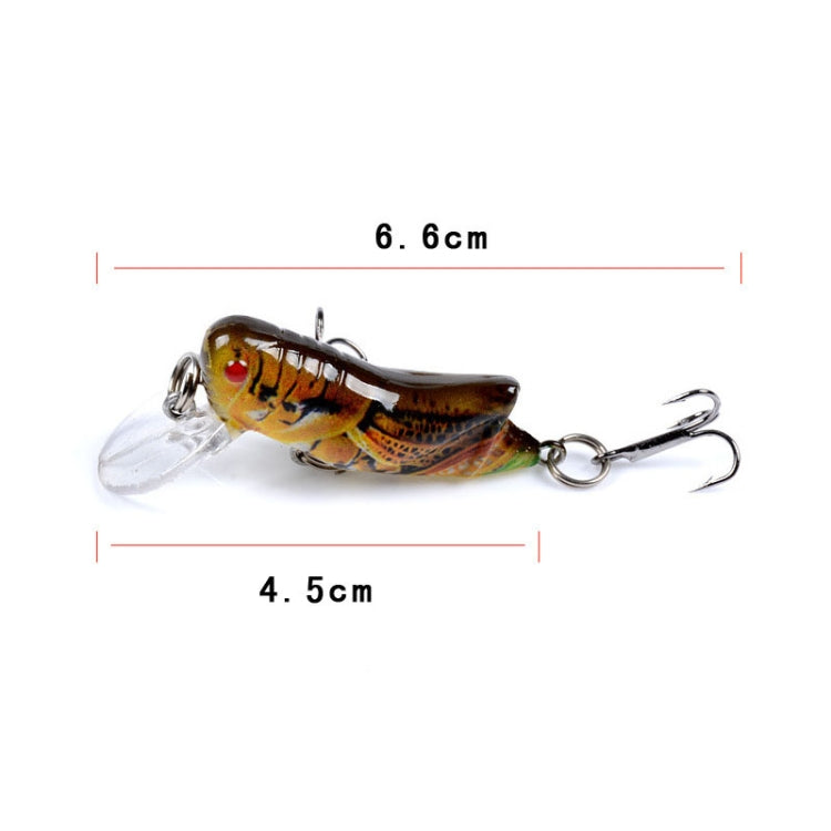 LB119 Insect Grasshopper Bionic Bait Painted Plastic Hard Bait, LB119 1, LB119 2, LB119 4