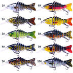 HENGJIA JM065 12cm Luya Fishing Gear Bait Multi-Section Fish Sinking Lure, JM065 (1), JM065 (2), JM065 (3), JM065 (4), JM065 (5), JM065 (6), JM065 (7), JM065 (8), JM065 (9), JM065 (10)