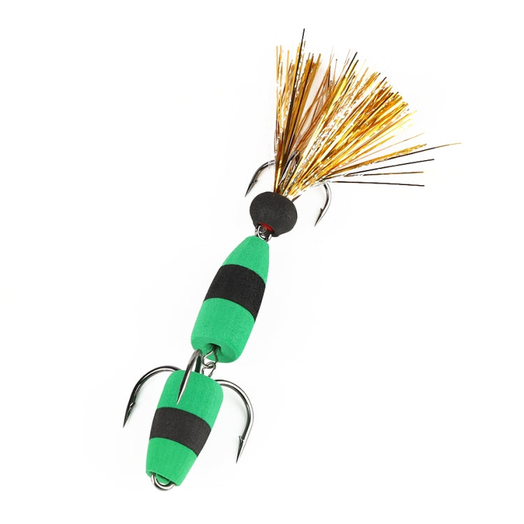 W.P.E PMG-M Foam Hook Soft Worm Bait Three Anchor Hook Fake Lures, M