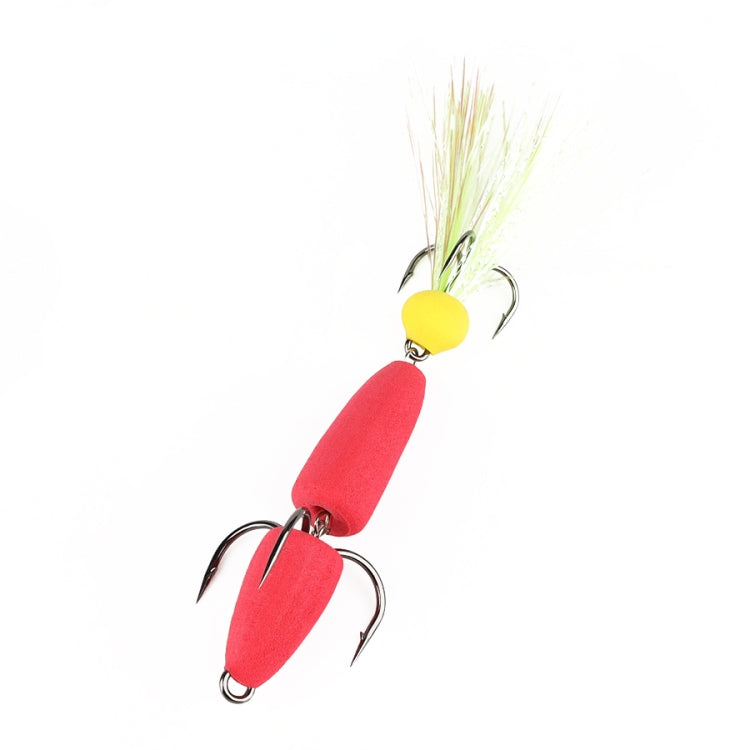 W.P.E PMG-M Foam Hook Soft Worm Bait Three Anchor Hook Fake Lures, M