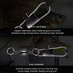 HENGJIA SS007 50pcs/bag B-pin Connector 8 Shape Swivel Loop Accessories, 1/0+5B (60mm), 2/0+5B (57mm), 3/0+6B (67mm), 4/0+6B (70mm), 5/0+6B (78mm), 1+5B (56mm), 2+4B (49mm), 3+4B (49mm), 4+4B (45mm), 5+3B (42mm), 6+3B (41mm), 7+3B (39mm), 8+2B (34mm)  ...