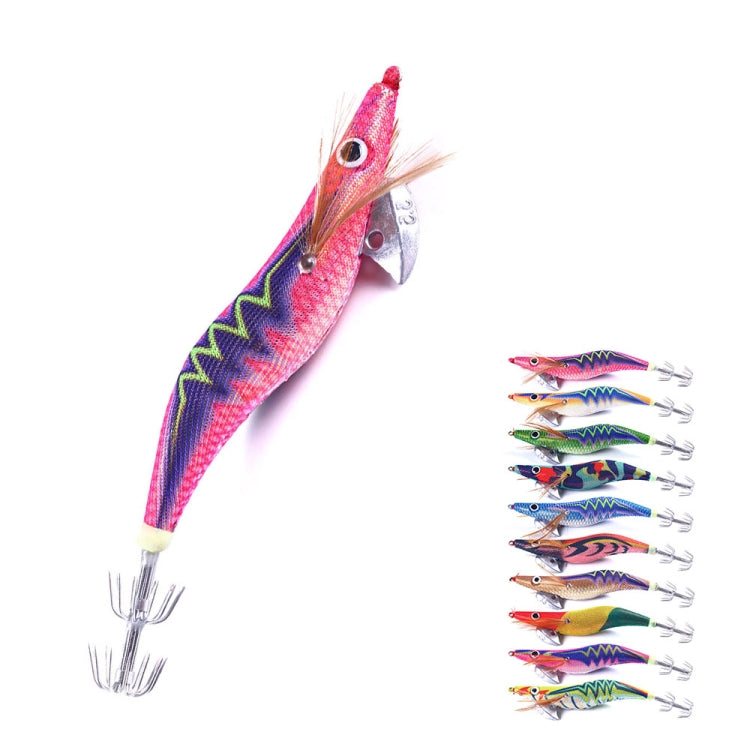 HENGJIA 14cm 20g Night Light Wood Shrimp Fake Bait Squid Hook Luya Bait, 1, 2, 3, 4, 5, 6, 7, 8, 9, 10, 10 Colors