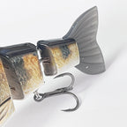 With Tongue Plate 3 Section Bionic Fish Lua Sea Fishing Freshwater Universal Floating Fake Bait