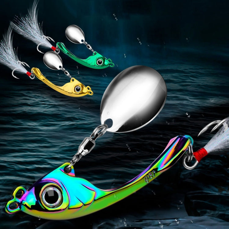 PROBEROS DW570 Fishing Lures Spinning Sequins Long Casting Tremor Swimming VIB Micro Tremor Zinc Alloy Bait, 9g, 13g, 17g