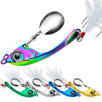 PROBEROS DW570 Fishing Lures Spinning Sequins Long Casting Tremor Swimming VIB Micro Tremor Zinc Alloy Bait, 9g, 13g, 17g