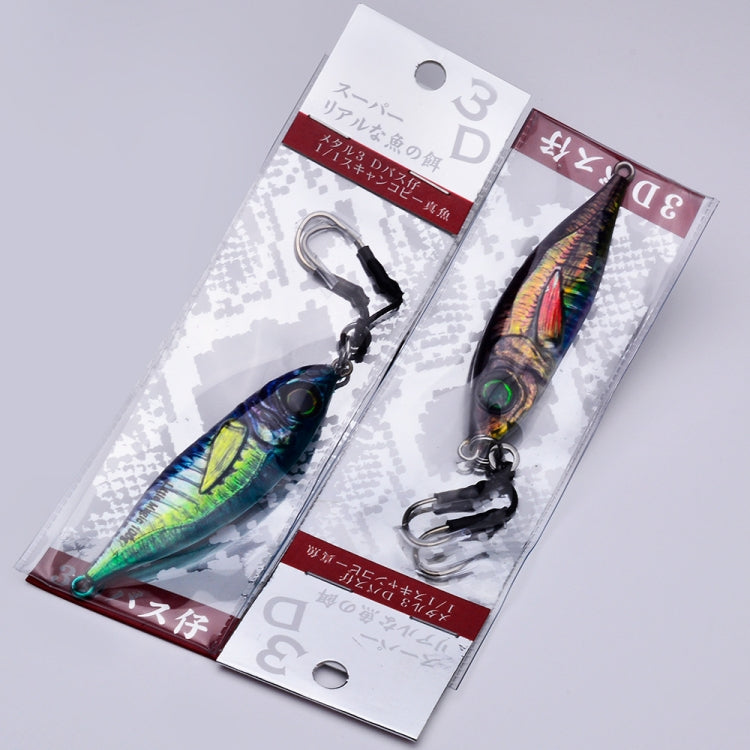 PROBEROS LF137 3D Spray Painted Bionic Lure Warp Bass Leader Fish Long Casting Freshwater Sea Luminous Fishing Bait, 28g, 40g, 60g, 100g, 120g, 180g, 80g, 150g, 200g