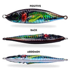 PROBEROS LF137 3D Spray Painted Bionic Lure Warp Bass Leader Fish Long Casting Freshwater Sea Luminous Fishing Bait, 28g, 40g, 60g, 100g, 120g, 180g, 80g, 150g, 200g