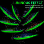 PROBEROS LF137 3D Spray Painted Bionic Lure Warp Bass Leader Fish Long Casting Freshwater Sea Luminous Fishing Bait, 28g, 40g, 60g, 100g, 120g, 180g, 80g, 150g, 200g