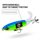 PROBEROS DW601 360 Degree Rotating Propeller Lures Topwater Tethered Tractor Floating Fake Fish Bait, 10.5cm/13.5g, 11.5cm/16.5g, 14.5cm/32.5g